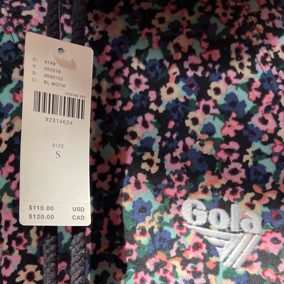 Gola X Anthropologie NWT generous S/M Hoodie Sweatshirt Floral Design, pockets - Picture 5 of 15